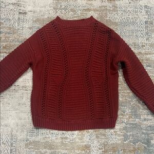 ‼️ Burgundy Knit Sweater ‼️